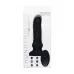 Черный фрикционный вибратор Silicone Vibrating   Thrusting Plug with Remote Control - 17,1 см черный 