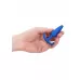 Синяя анальная пробка для ношения Slim Butt Plug - 8,3 см синий 