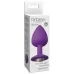 Фиолетовая анальная пробка со стразом Her Little Gem Large Plug - 9,5 см фиолетовый 