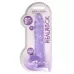 Фиолетовый фаллоимитатор Realrock Crystal Clear 9 inch - 25 см фиолетовый 
