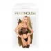 Роскошный комбинезон Sex dealer с имитацией чулочек черный S-M-L