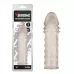 Дымчатая удлиняющая насадка на пенис Extra Texture Sleeve - 16,2 см дымчатый 