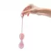Тренажеры йони Le Wand Crystal Yoni Eggs из розового кварца розовый 