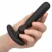 Черный анальный вибростимулятор Rechargeable Large Anal-T - 15 см черный 