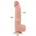 Телесный фаллоимитатор 12 King Sized Sliding Skin Dual Layer Dong - 31 см телесный 