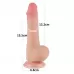 Телесный фаллоимитатор 7.5 Sliding Skin Dual Layer Dong на присоске - 19,5 см телесный 