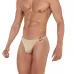 Золотистые мужские трусы-тонги с пряжками Flashing Thong золотистый S