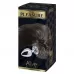 Серебристая анальная пробка с темным лисьим хвостом Black   White Fox Tail Size S серебристый с черным 