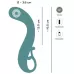 Бирюзовый вибратор для точки G The Magician G-Spot Vibrator - 19 см бирюзовый 