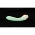 Люминесцентный вибратор для точки G Glow in the dark G-Spot - 17,9 см белый 