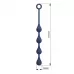 Синяя анальная ёлочка с кольцом Waterdrop Anal Balls 30 mm M - 33,5 см синий 