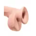 Телесный фаллоимитатор на присоске 9  Triple Density Cock with Balls - 24,1 см телесный 
