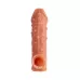Насадка на фаллос с отверстием для мошонки Cock Sleeve 002 Size L - 17,6 см телесный 