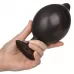 Черная расширяющаяся анальная пробка XL Silicone Inflatable Plug - 16 см черный 