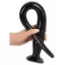 Набор из 3 длинных анальных пробок Super Long Flexible Butt Plug Set черный 