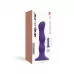 Фиолетовая насадка Strap-On-Me Dildo Geisha Balls size M фиолетовый 