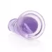 Фиолетовый фаллоимитатор Crystal Clear на присоске - 22 см фиолетовый 