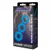 Комплект из трех голубых колец для эрекции 3-Pack Nuts   Bolts Stretch Cock Ring Set голубой 