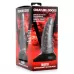 Серый фантазийный фаллоимитатор Beastly Tapered Bumpy Silicone Dildo - 21 см серый 