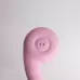 Розовый вибростимулятор точки G с нагревом Bendable Heating G-Spot Vibrator розовый 