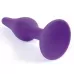 Фиолетовая анальная втулка Silcone Purple Plug Medium - 11 см фиолетовый 