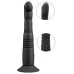 Черный вибратор с поступательными движениями G and P-Spot Thrusting Vibrator - 23 см черный 