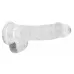 Прозрачный фаллоимитатор Realrock Crystal Clear 7 inch - 19 см прозрачный 