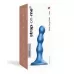 Голубая насадка Strap-On-Me Dildo Plug Balls size S голубой 