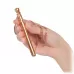 Золотистая подвеска-вибратор Genie Flirting Pen золотистый 