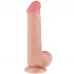 Телесный фаллоимитатор 8 Sliding Skin Dual Layer Dong - 20,8 см телесный 