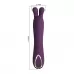 Фиолетовый вибратор с ушками DJ Rabbit - 13,9 см фиолетовый 
