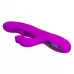 Лиловый вибромассажёр-кролик со стимуляцией точки G Yalanda - 23,9 см лиловый 