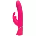 Розовый вибратор-кролик Realistic Dual Density Rechargeable Rabbit Vibrator - 25,5 см розовый 