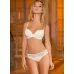 Трусы-слип из микрофибры и эластичного кружева Microlace белый XS