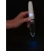 Двусторонний вибратор Straight LED - 17,7 см белый 