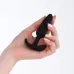 Черная силиконовая анальная пробка Soft-touch - 10 см черный 