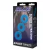 Комплект из трех голубых колец для эрекции 3-Pack Ultra-Stim Stretch Cock Rings голубой 