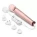 Проводной жезловый вибромассажер Le Wand Powerful Plug-In Vibrating Massger - 34 см пудровый 