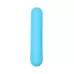 Голубая силиконовая перезаряжаемая вибропуля Murr - 10 см голубой 
