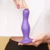 Фиолетовая насадка Strap-On-Me Dildo Plug Curvy size M фиолетовый 
