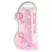Розовый фаллоимитатор Realrock Crystal Clear 8 inch - 21 см розовый 