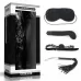 БДСМ-набор Deluxe Bondage Kit: маска, вибратор, кляп, плётка черный 