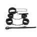 БДСМ-набор из 4 предметов Deluxe Bondage Kit черный 