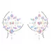 Декоративное украшение на соски на клеевой основе Body Jewelry Stickers  
