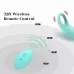 Кольцо на пенис с вибрацией и дистанционном управлении Vibrating Cock Ring аквамариновый 