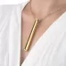 Золотистый вибромассажер-кулон Necklace Vibe золотистый 