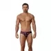 Черные принтованные трусы-джоки Natura Jockstrap черный L