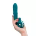 Зеленый вибратор с функцией Up Down и стимулирующим кольцом Mija - 19 см зеленый 