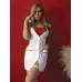 Сексуальный костюм строгой медсестры белый с красным L-XL
