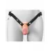 Полый страпон на ремнях 6’’ Hollow Silicone Strap-on телесный с черным 